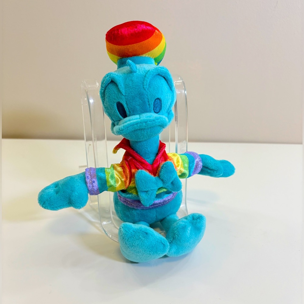 Disney Rainbow Donald Duck 10” Plush Toy